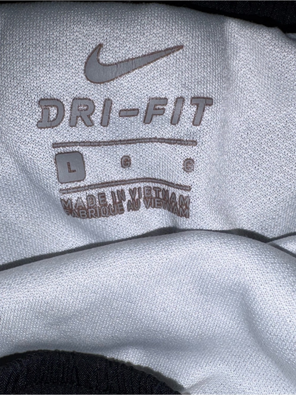 Nike Women’s Black Athletic Running Shorts with White Trim - Picture 2 of 3